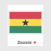 ガーナ国旗とガーナ第1国旗 シール (シート)
