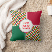ガーナ国旗と愛国的なガーナ クッション (ブランケット)