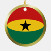 ガーナ国旗のオーナメント セラミックオーナメント (裏面)