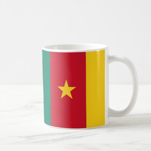 ガーナ国旗のセラミック製マグカップ コーヒーマグカップ (右)