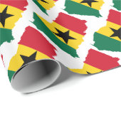 ガーナ国旗の包み紙 ラッピングペーパー (ロールコーナー)