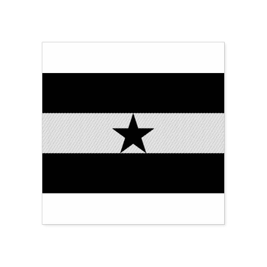 ガーナ国旗の木の切手 ラバースタンプ (インプリント)