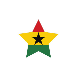 ガーナ国旗の紙プレート ペーパープレート