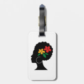 ガーナ国旗の荷物タグ ラゲッジタグ (裏面縦)