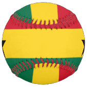 ガーナ国旗を持つ愛国的なソフトボール ソフトボール (裏面)