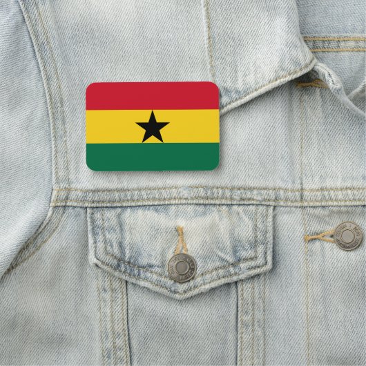 ガーナ国旗を持つ愛国的な名前タグ 名札 (インサイチュ)