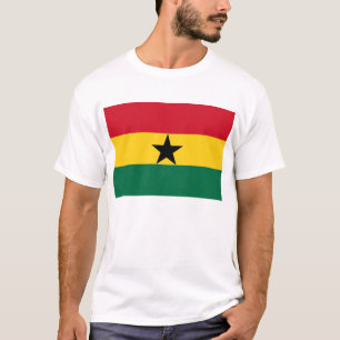 ガーナ国旗を持つ男性Tシャツ Tシャツ