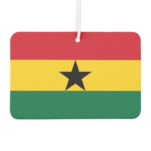 ガーナ国旗を持つ車の空気の新入生 カーエアーフレッシュナー (裏面)