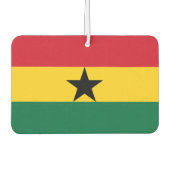 ガーナ国旗を持つ車の空気の新入生 カーエアーフレッシュナー (正面)