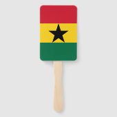 ガーナ国旗を掲げたハンドファンのセット ハンドファン (裏面)