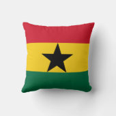 ガーナ国旗を掲げたモージョピロー クッション (裏面)