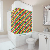 ガーナ国旗カスタマイズ聖なる書物、 経典スタイリッシュガーナ シャワーカーテン (インサイチュ)