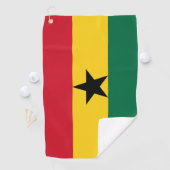 ガーナ国旗&ガーナのゴルフホリデー/スポーツ ゴルフタオル (インサイチュ)