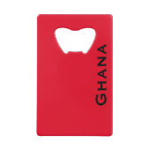 ガーナ国旗 クレジットカード栓抜き (裏面)