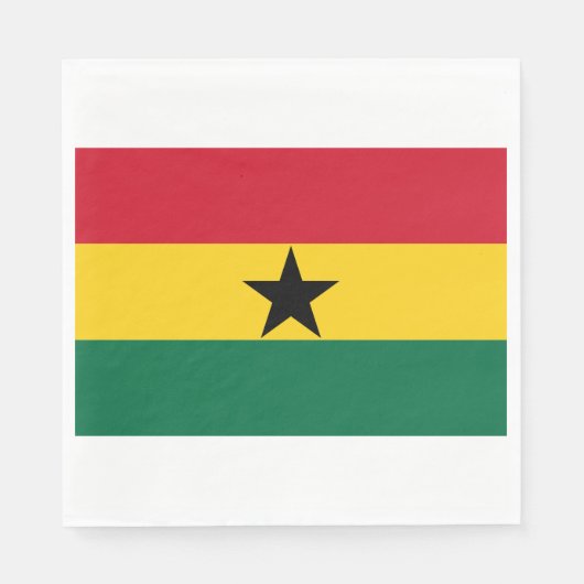 ガーナ国旗 スタンダードランチョンナプキン (正面)