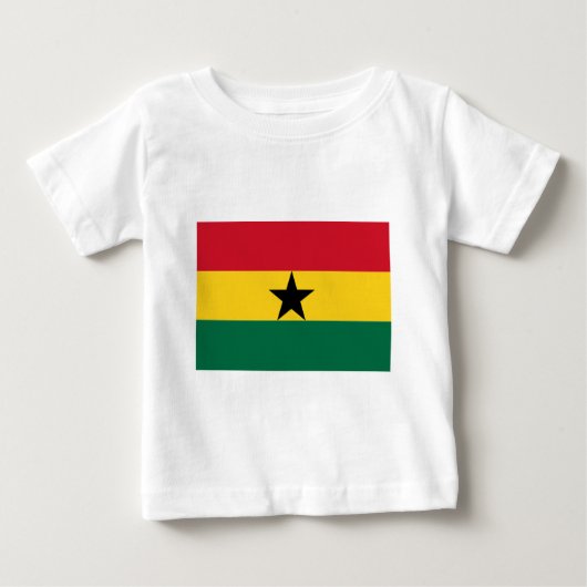 ガーナ国旗 ベビーTシャツ (正面)