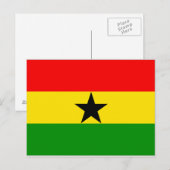 ガーナ国旗 ポストカード (正面/裏面)