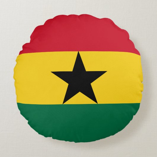 ガーナ国旗 ラウンドクッション (正面)