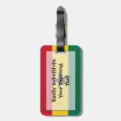ガーナ国旗 – 個人簡単ID ラゲッジタグ (裏面縦)