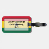 ガーナ国旗 – 個人簡単ID ラゲッジタグ (裏面横)