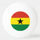 ガーナ国旗 卓球ボール (正面)