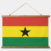 ガーナ国旗 吊り下げ型タペストリー (正面)