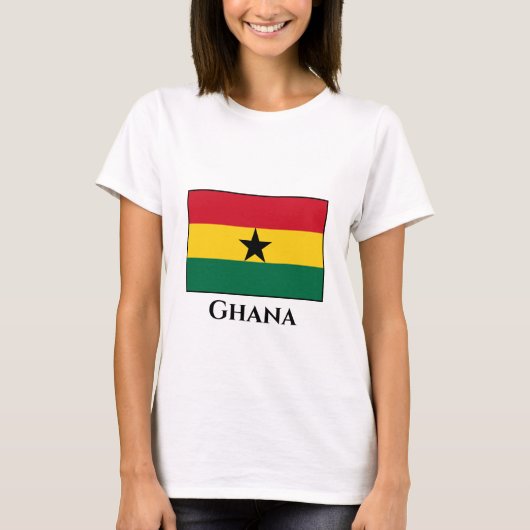 ガーナ国旗 Tシャツ (正面)