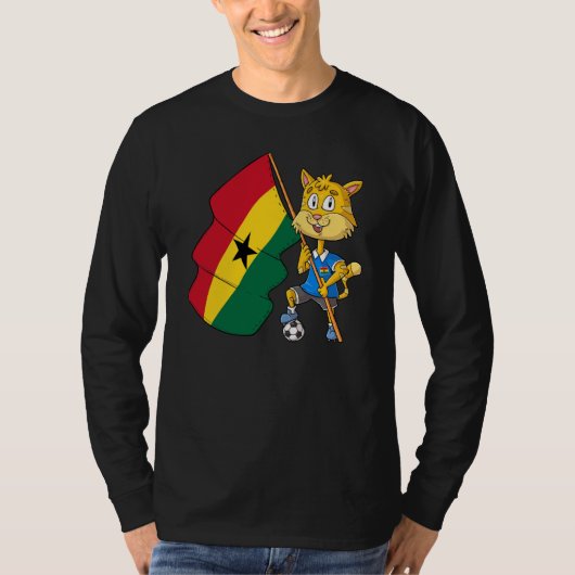 ガーナ応援猫 Tシャツ (正面)
