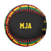 ガーナ最高のパパ父の日 野球ボール (正面左)