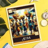 ガーナ,アクラ |ヴィンテージ絵を描ー ポストカード