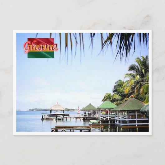 ガーナ – ガーナの海岸 –  ポストカード (正面)