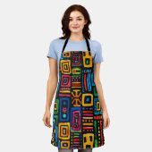 ガーナ・ケンテ エプロン (着用した状態)