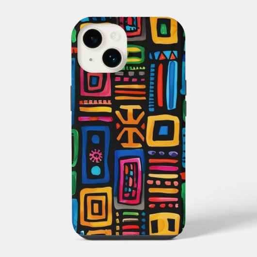 ガーナ・ケンテ iPhoneケース (裏面)
