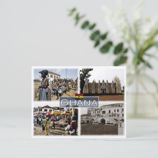 ガーナ – モザイク –  ポストカード (スタンド正面)