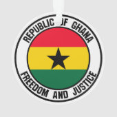 ガーナ・ラウンド・エンブレム オーナメント (裏面)