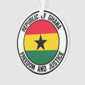 ガーナ・ラウンド・エンブレム オーナメント (正面)