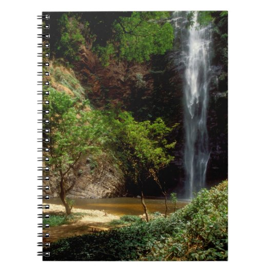 ガーナ:ヴォルタ州 ウリ滝 (Wli Falls)、別名 アグマツァ滝 (Agumatsa Fall ノートブック (正面)