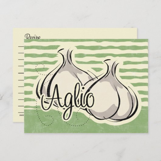 ガーニイタリアンックレシピカード ポストカード (正面/裏面)