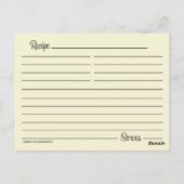 ガーニイタリアンックレシピカード ポストカード (裏面)