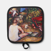 ガーニ忘れックを止めろ 鍋敷き (正面)