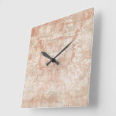 ガーネットよこ糸 スクエア壁時計 (傾斜)