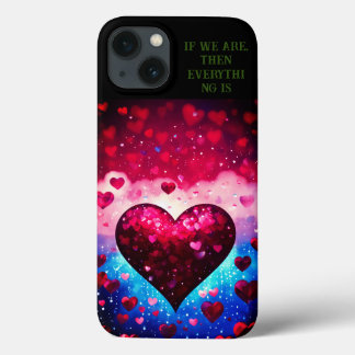 ガーネットハート付きサファイアスカイ： Empowering Art - iPhone 13ケース
