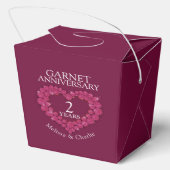 ガーネットハート結婚2周年記念カスタム赤 フェイバーボックス (裏面)