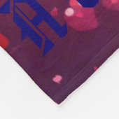 ガーネットハート雨のサファイアスカイ – 50"x60" - フリースブランケット (角)