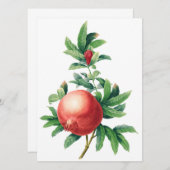 ガーネットパターンのフラットカード (正面/裏面)