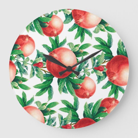 ガーネットパターン ラージ壁時計 (正面)