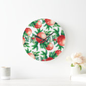 ガーネットパターン ラージ壁時計 (ホーム)