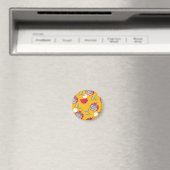 ガーネット果実:手描きヴィンテージパターン。 マグネット (インサイチュ (食洗機))