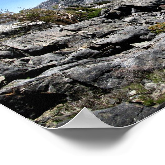 ガーネット湖のバナーピーク – シエラネバダ ポスター (角)