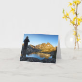 ガーネット湖サンライズ – John Muir Trail カード (黄色い花)